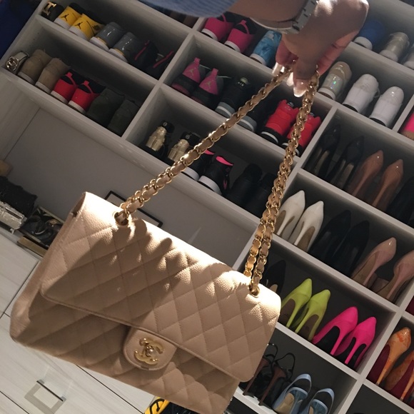 🛑SOLD🛑 caviar Chanel 2.55 Double Flap, gold CC - Picture 2 of 8